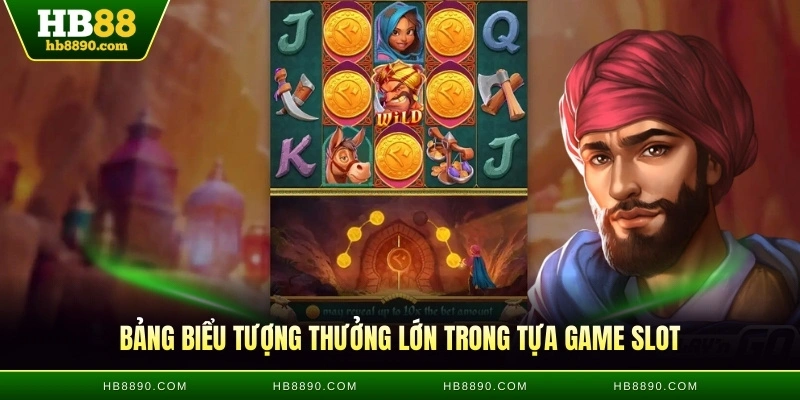Bảng biểu tượng thưởng lớn trong tựa game slot